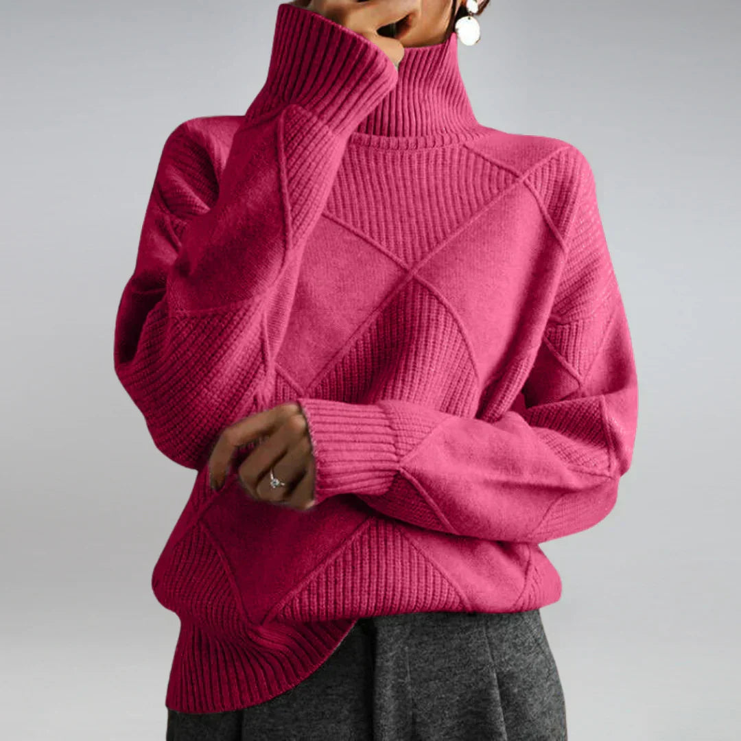 Lydia Women's Luxury Cashmere Turtleneck Sweater