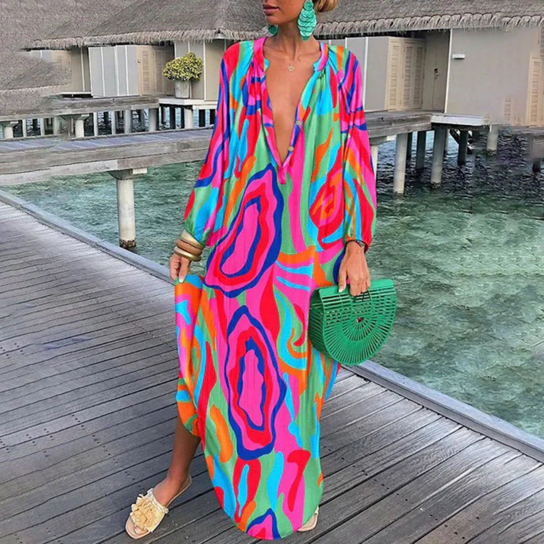 Paulette Women's Bohemian Beach Maxi Dress