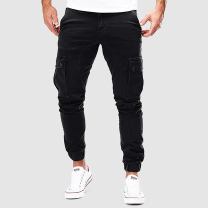 Ken Men's Cargo Pants – Lightweight Slim Fit Cotton Blend with Multiple Pockets