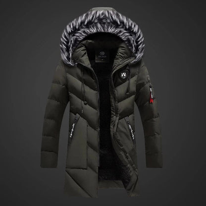 Ryan Men's Winter Coat – Warm Insulation with Water-Repellent Fabric and Adjustable Hood