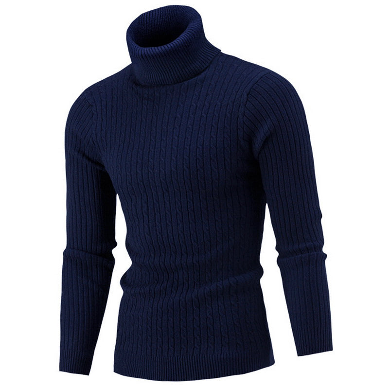 Klaus Men's Turtleneck Sweater – Elegant Comfortable High-End Knitwear