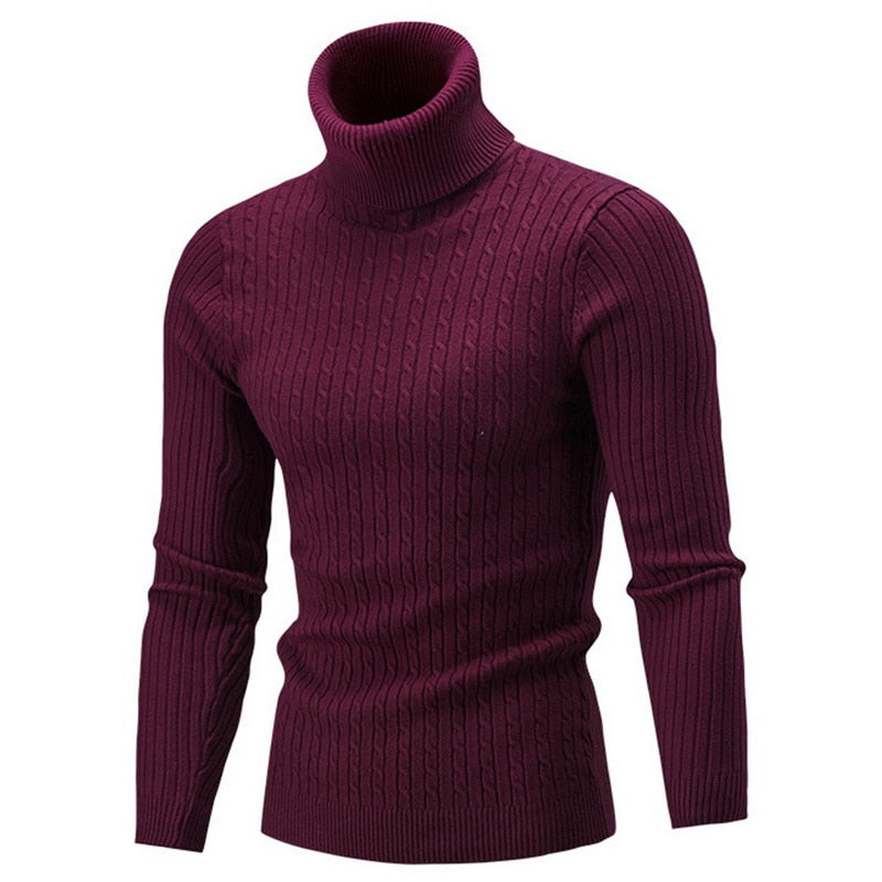 Klaus Men's Turtleneck Sweater – Elegant Comfortable High-End Knitwear