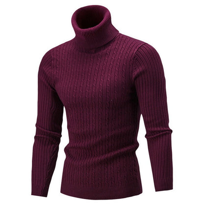 Klaus Men's Turtleneck Sweater – Elegant Comfortable High-End Knitwear