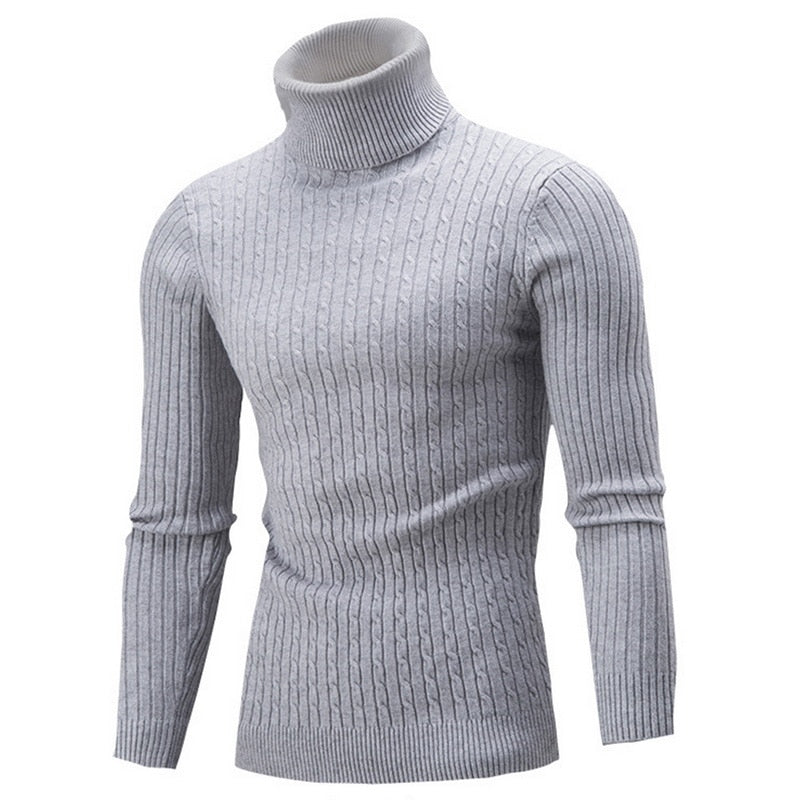 Klaus Men's Turtleneck Sweater – Elegant Comfortable High-End Knitwear