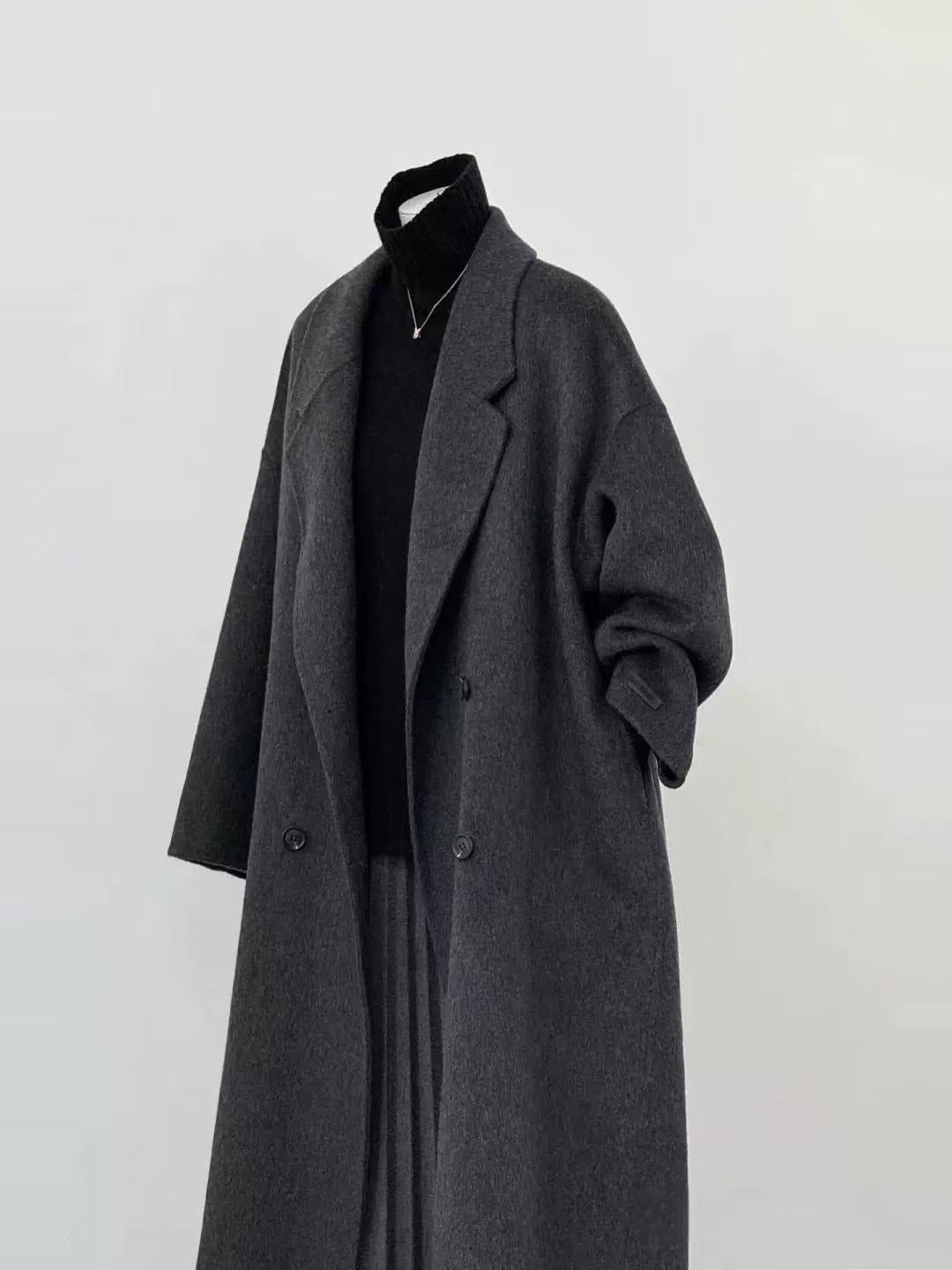 Celia Women's Oversized Wool Blend Long Coat