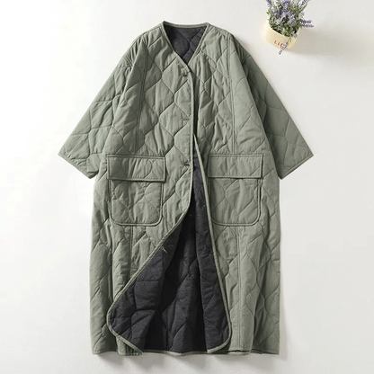 Women's Lightweight Quilted Winter Jacket — Light Green