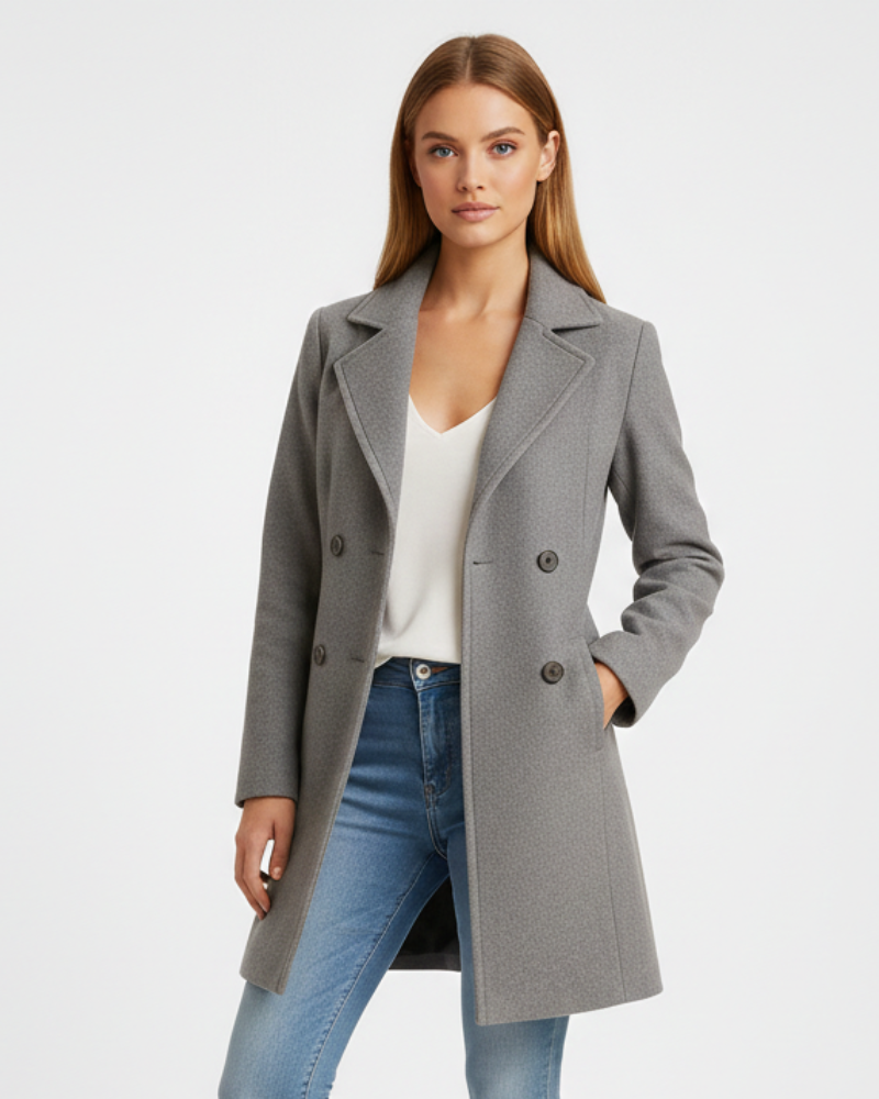 Abigail Women's Tailored Long Wool Coat