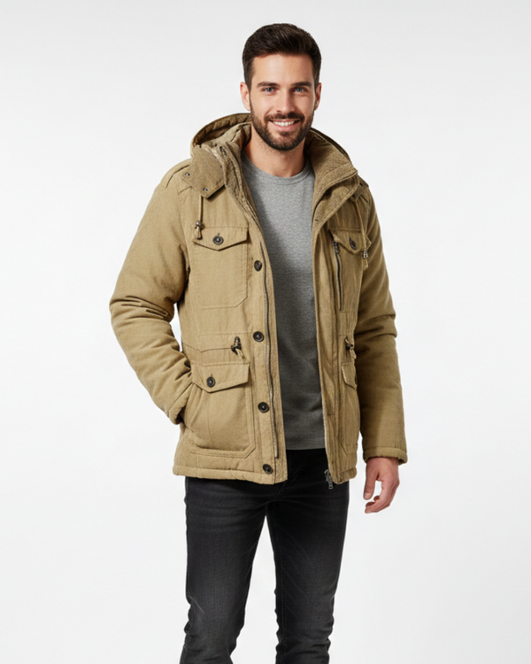 Oliver Men's Waterproof Winter Jacket – Warm Breathable Coat with Fleece Lining and Hood