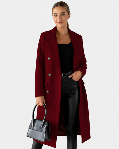 Zivory Women's Long Button Front Coat