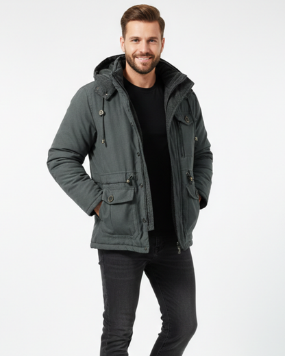Oliver Men's Waterproof Winter Jacket – Warm Breathable Coat with Fleece Lining and Hood