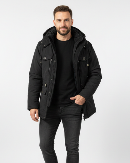 Oliver Men's Waterproof Winter Jacket – Warm Breathable Coat with Fleece Lining and Hood
