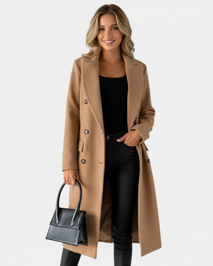 Zivory Women's Long Button Front Coat