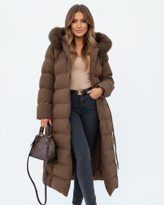 Eleva Women's Water-Repellent Hooded Winter Coat