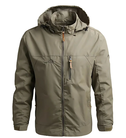 Ethan Men's Waterproof Outdoor Jacket – Adjustable Hood with Multiple Pockets