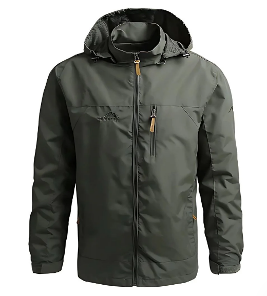 Ethan Men's Waterproof Outdoor Jacket – Adjustable Hood with Multiple Pockets