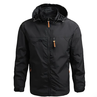 Ethan Men's Waterproof Outdoor Jacket – Adjustable Hood with Multiple Pockets