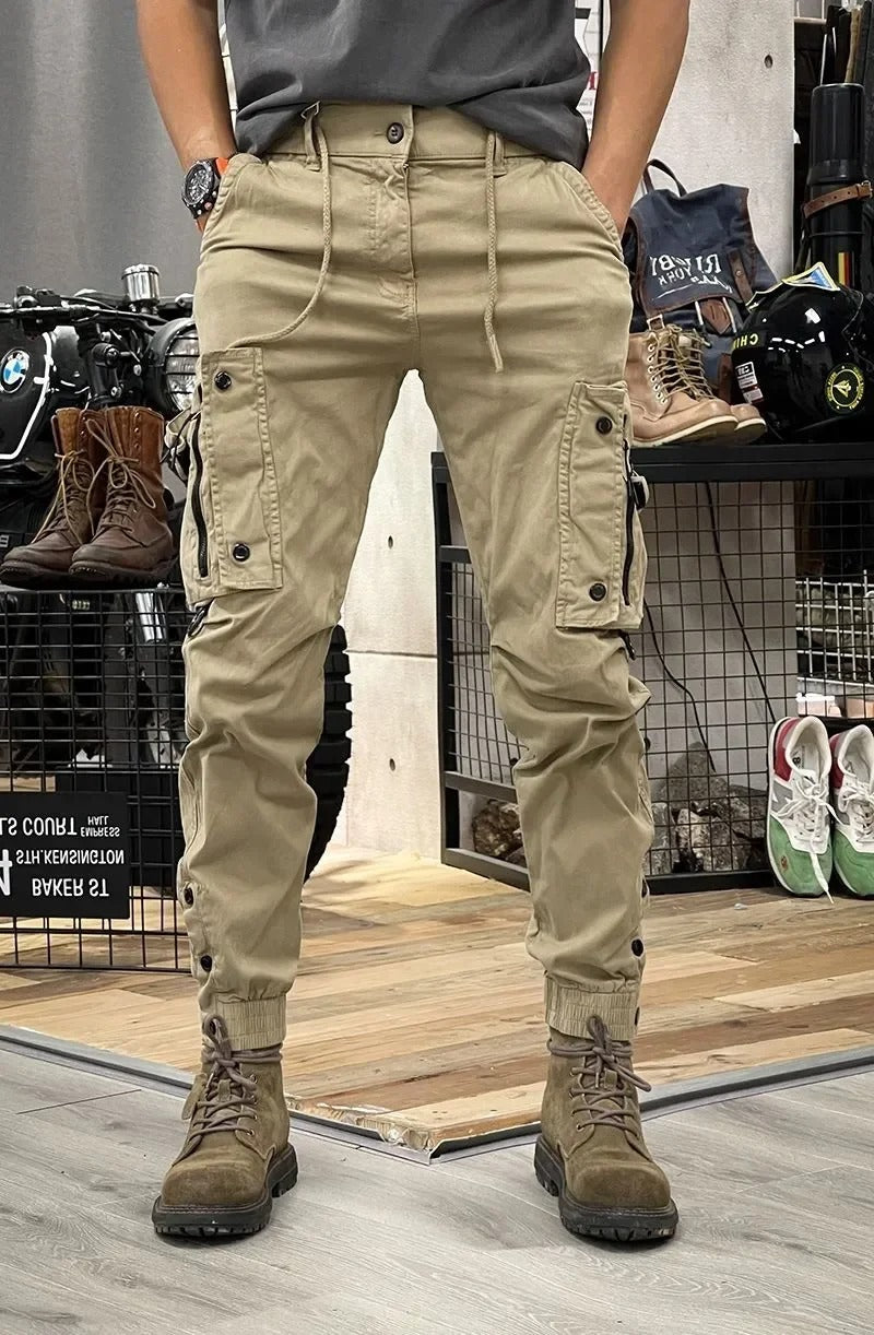David Men's Stretch Cargo Pants – Comfortable Versatile Spandex Blend