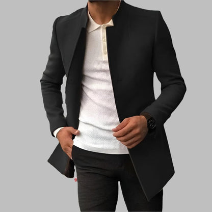 Alain Men's Coat – Elegant Coat in Soft and Comfortable Wool with Timeless Style