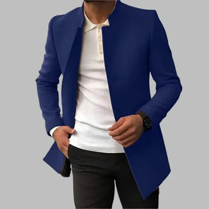 Alain Men's Coat – Elegant Coat in Soft and Comfortable Wool with Timeless Style