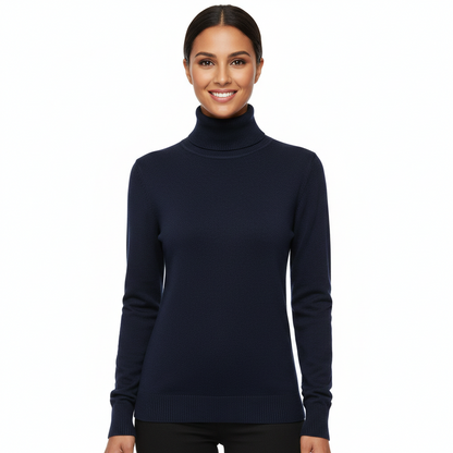 Lea Women's Slim Fit Cashmere Turtleneck Sweater