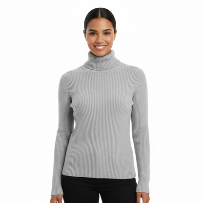 Lea Women's Slim Fit Cashmere Turtleneck Sweater