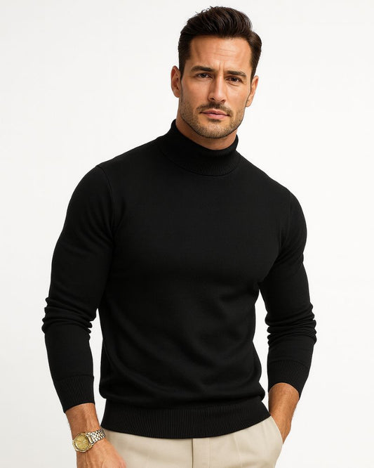 Leonardo Men's Turtleneck Sweater – Premium Soft Knit with Modern Elegant Style