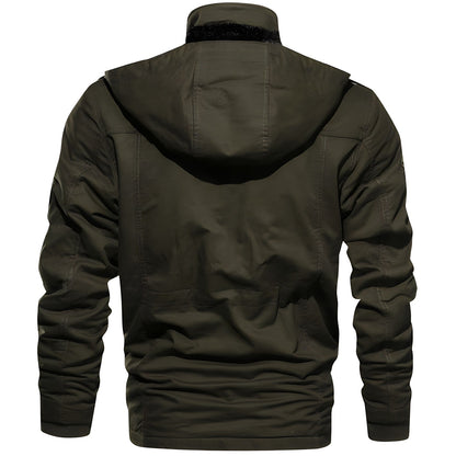 Logan Military Jacket Men – Waterproof Coat with Fleece Lining & Adjustable Waist
