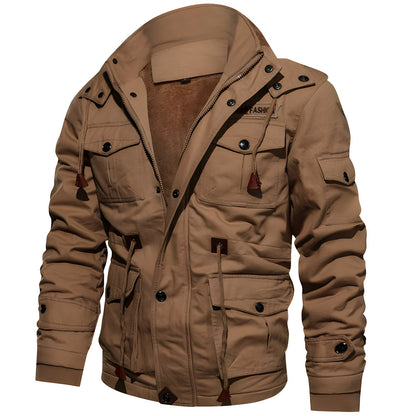 Logan Military Jacket Men – Waterproof Coat with Fleece Lining & Adjustable Waist