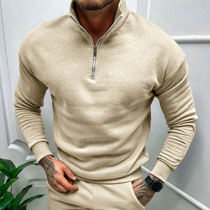 Lorence Men's Half-Zip Sweater – Soft Modern Knit with Elegant Comfortable Fit