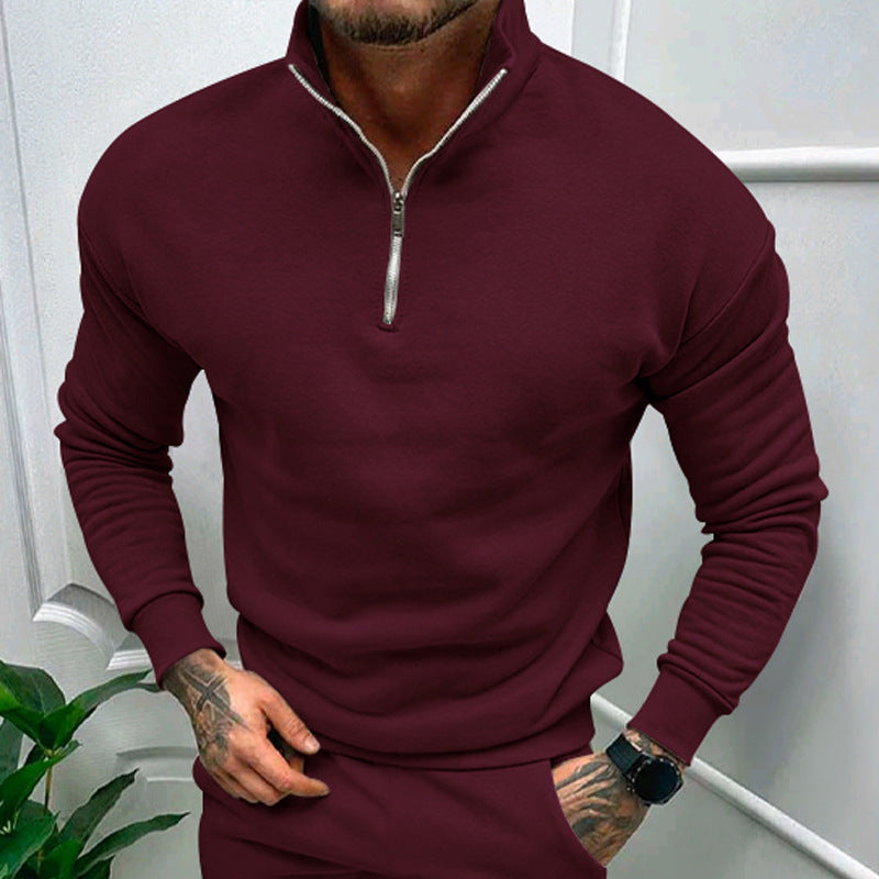 Lorence Men's Half-Zip Sweater – Soft Modern Knit with Elegant Comfortable Fit