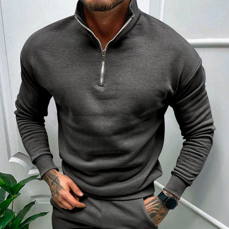 Lorence Men's Half-Zip Sweater – Soft Modern Knit with Elegant Comfortable Fit