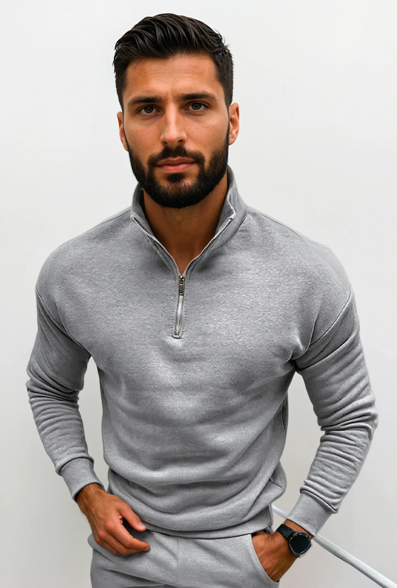 Lorence Men's Half-Zip Sweater – Soft Modern Knit with Elegant Comfortable Fit