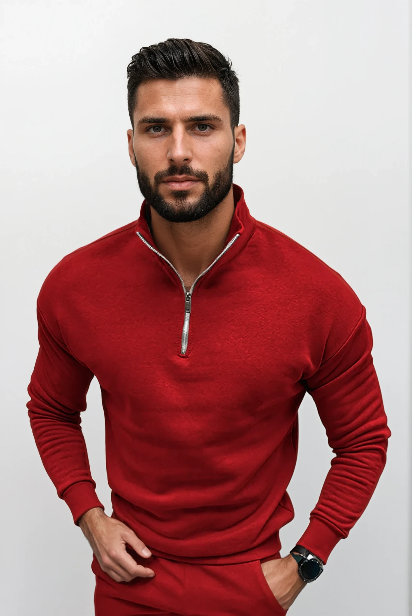 Lorence Men's Half-Zip Sweater – Soft Modern Knit with Elegant Comfortable Fit