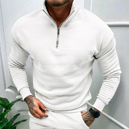 Lorence Men's Half-Zip Sweater – Soft Modern Knit with Elegant Comfortable Fit