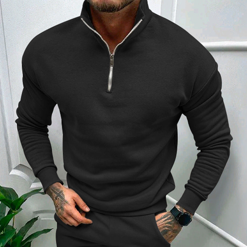 Lorence Men's Half-Zip Sweater – Soft Modern Knit with Elegant Comfortable Fit