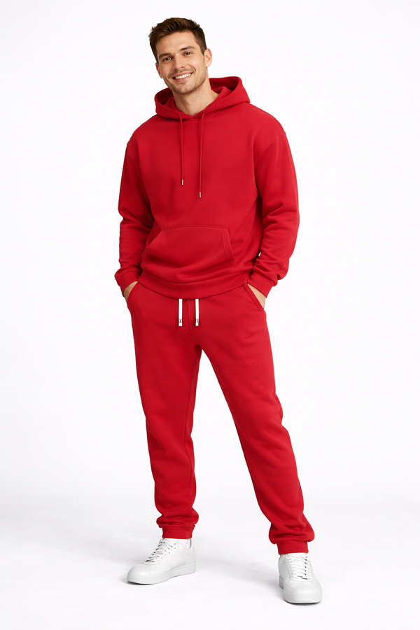 Luca Men's Sport Set – Hooded Sweatshirt and Comfortable Polyester Joggers