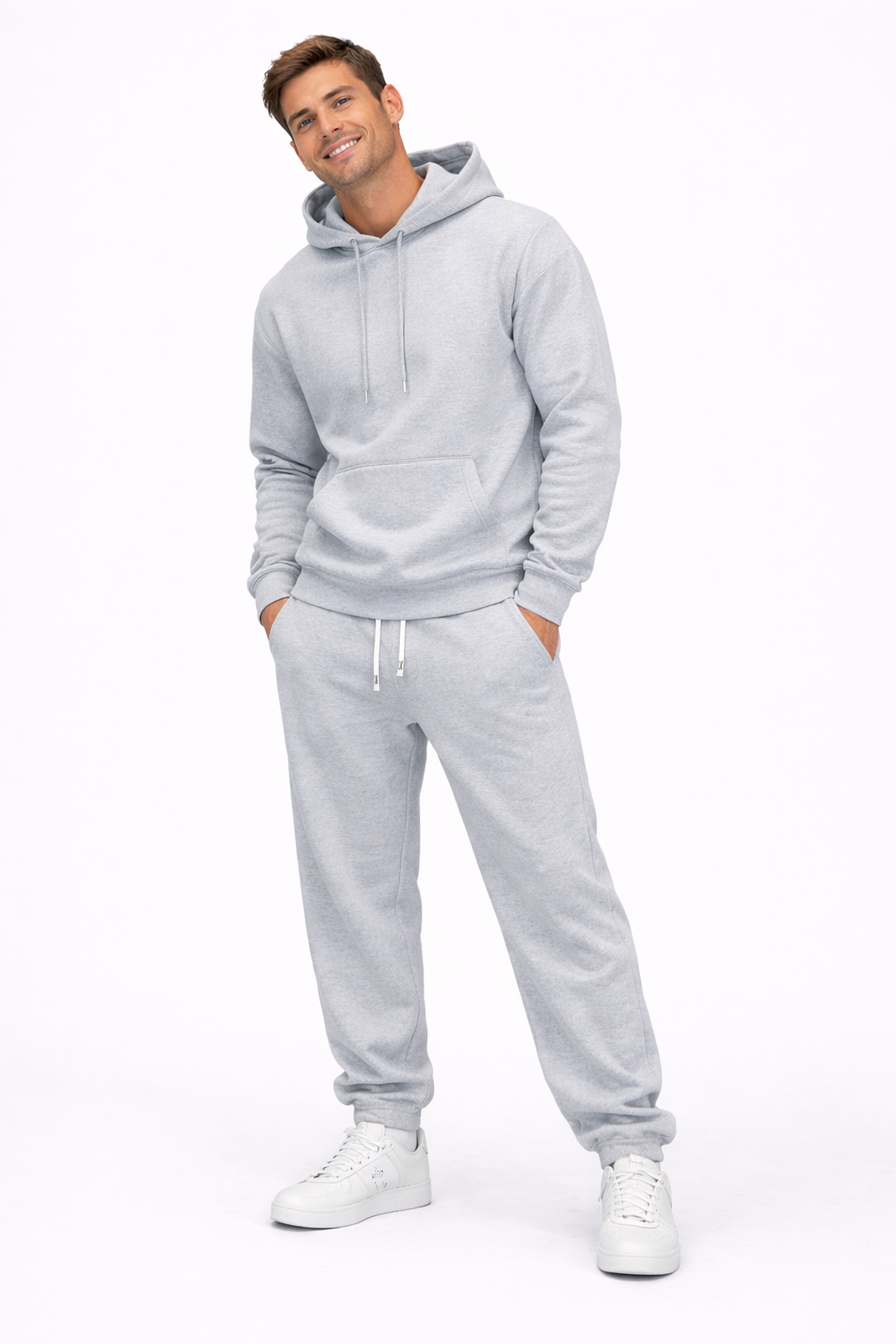 Luca Men's Sport Set – Hooded Sweatshirt and Comfortable Polyester Joggers
