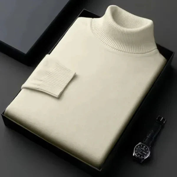 Kian Men's Turtleneck Sweater – Warm Comfortable Cashmere Wool Blend