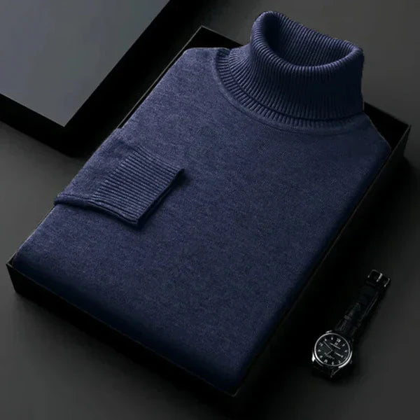 Kian Men's Turtleneck Sweater – Warm Comfortable Cashmere Wool Blend