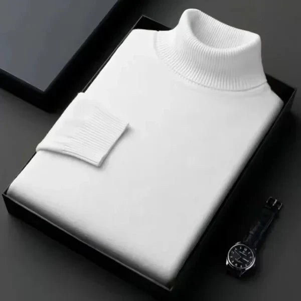 Kian Men's Turtleneck Sweater – Warm Comfortable Cashmere Wool Blend