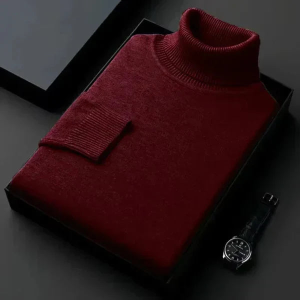 Kian Men's Turtleneck Sweater – Warm Comfortable Cashmere Wool Blend