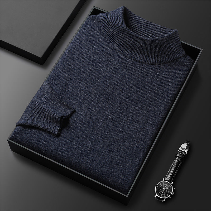 Ryan Men's Winter Sweater – Warm Knit with Mid-High Collar and Elegant Style