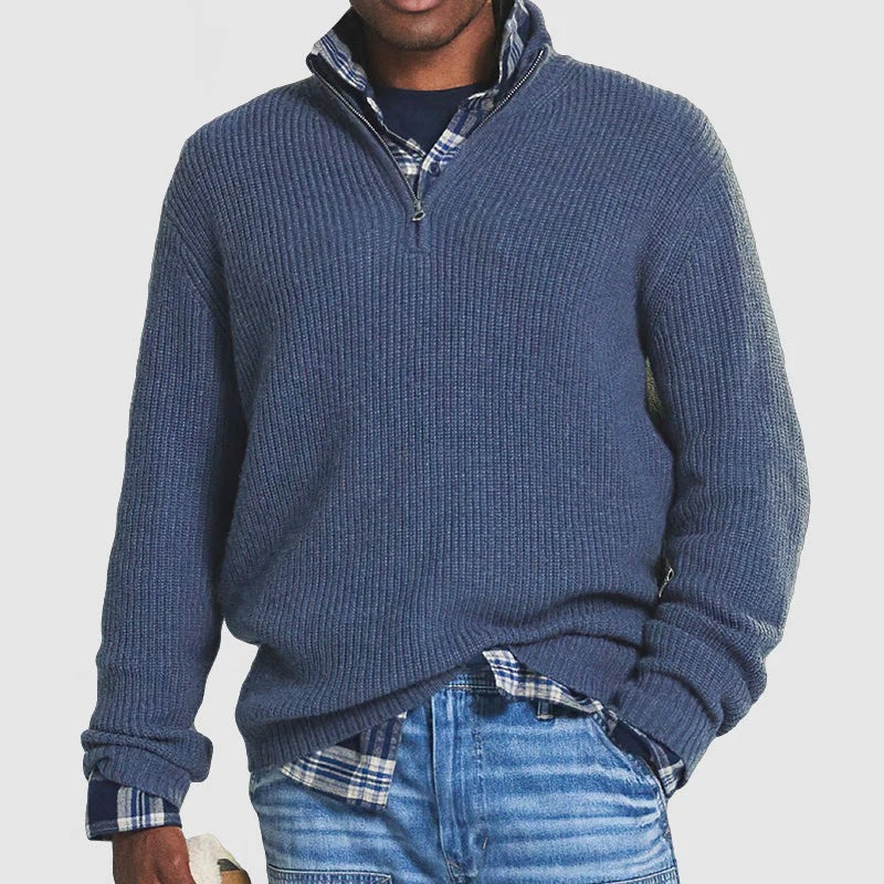 Jerome Men's Cotton Zip-Up Sweatshirt – Comfortable Elegant Everyday Wear