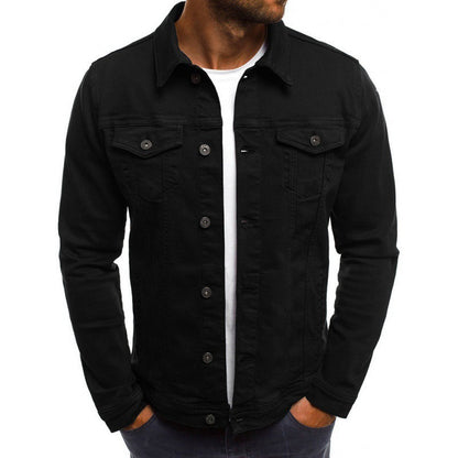 Ethan Men's Jean Jacket – Classic Modern High-Quality Denim with Pockets