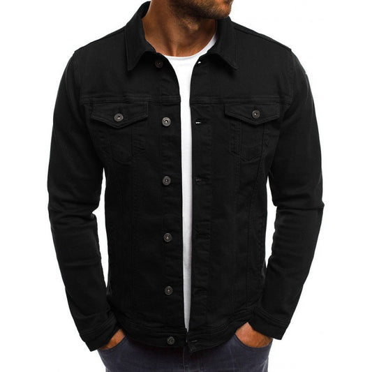 Ethan Men's Jean Jacket – Classic Modern High-Quality Denim with Pockets