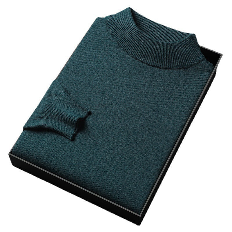 Ryan Men's Winter Sweater – Warm Knit with Mid-High Collar and Elegant Style