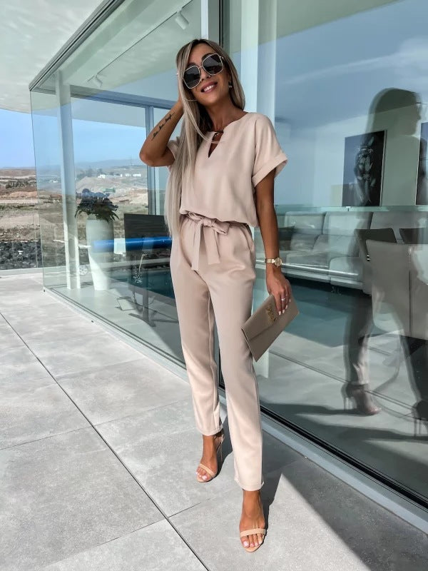 Tessa Women's Short Sleeve Jumpsuit