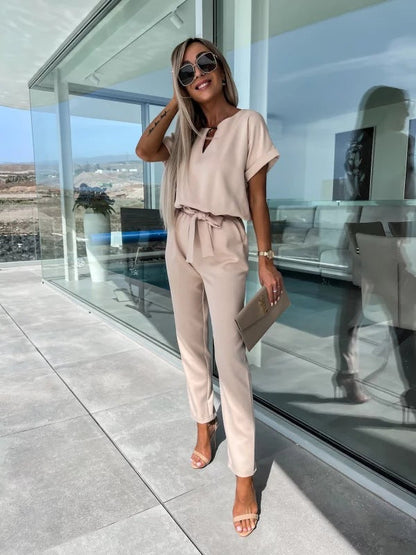 Tessa Women's Short Sleeve Jumpsuit