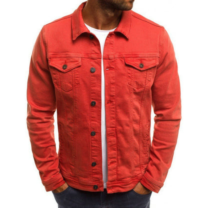 Ethan Men's Jean Jacket – Classic Modern High-Quality Denim with Pockets