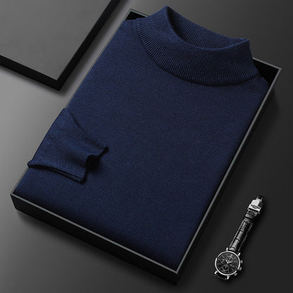 Ryan Men's Winter Sweater – Warm Knit with Mid-High Collar and Elegant Style